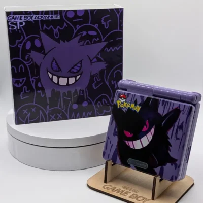 Nintendo GBA SP - Gengar Pokémon Edition (IPS M2)