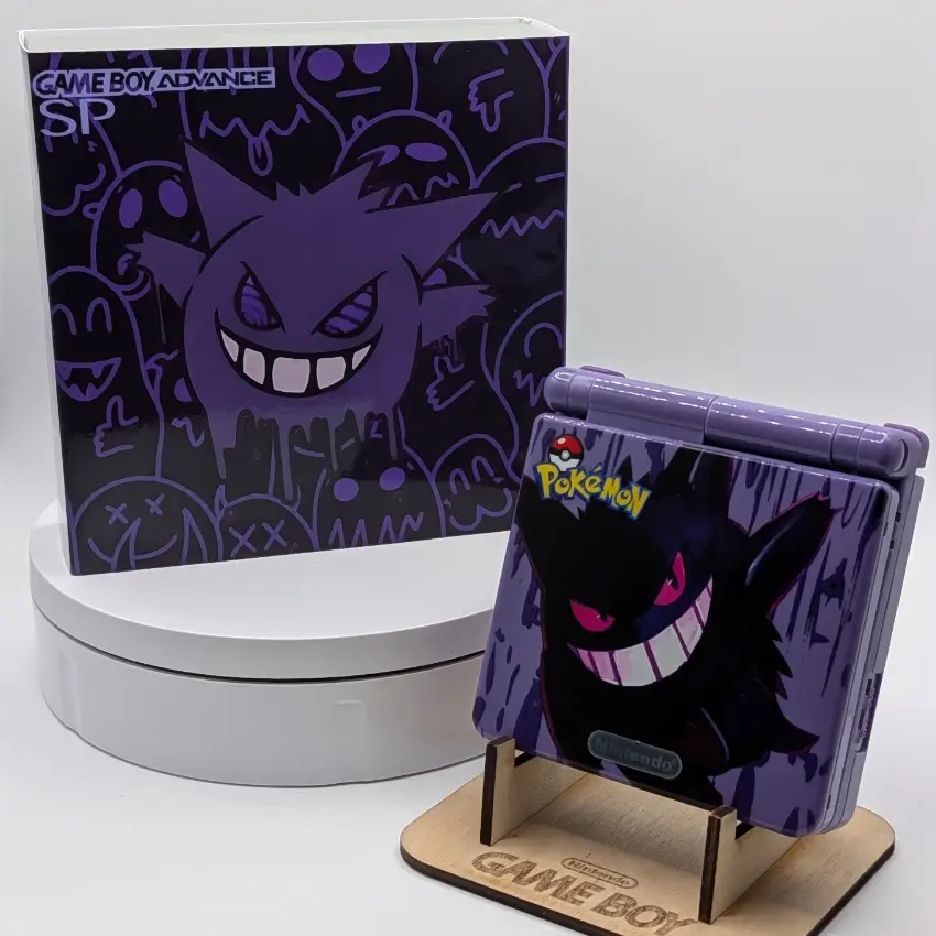 Nintendo GBA SP - Gengar Pokémon Edition (IPS M2)