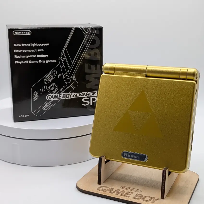 Nintendo GBA SP - Zelda Gold Edition (Backlit Mod)
