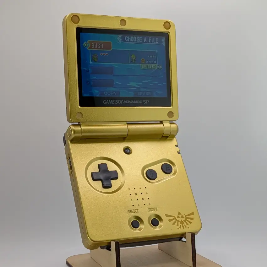 Nintendo GBA SP - Zelda Gold Edition (Backlit Mod) - Image 4